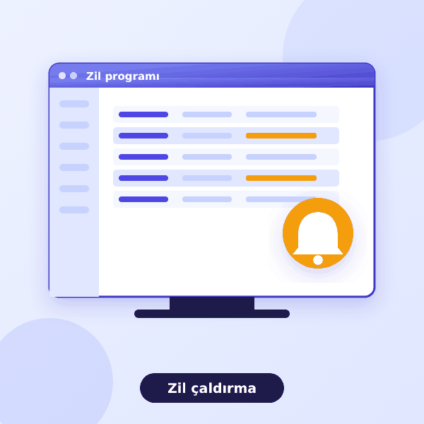 Okul ve Fabrika Zil Çaldırma Yazılımı (USB)